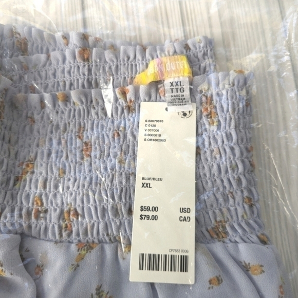 Urban Outfitters Ciara Flowy Floral Mini Skort in Blue Size NWT - Picture 11 of 11